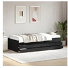 Image de Lit de Jour avec Tiroirs, Canapé-lit avec Rangement, Lit d'Invité, Meuble de Salon Chambre à Coucher, Moderne, Noir 3280868