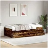 Image de Slaapbank met lades zonder matras 100x200 cm gerookt eikenkleur3280871