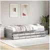 Image de Lit de Jour avec Tiroirs, Canapé-lit avec Rangement, Lit d'Invité, Meuble de Salon Chambre à Coucher, Moderne, Sonoma 3280872