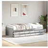 Image de Slaapbank met lades zonder matras 75x190 cm betongrijs3280891