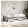 Image de Lit de Jour avec Tiroirs, Canapé-lit avec Rangement, Lit d'Invité, Meuble de Salon Chambre à Coucher, Moderne, Sonoma 3280893