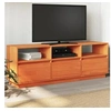 Image de Meuble TV cire marron 140x37x50 cm bois pin massif, support TV, meuble multimédia, centre de divertissement, buffet 847122