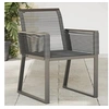 Image de Lot de 2 chaise exterieur non empilable non pliable H. 93 cm en resine tressee noir
