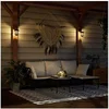 Image de Lanternes murales solaires d'extérieur 4 pcs blanc, lanterne solaire murale de jardin, lampe solaire murale 4008188