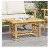 Image de Table basse 70x45x36 cm bambou, table d'appoint, table de salon, table d'accent, bout de canapé, table centrale, 368045