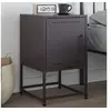 Image de Table de chevet noir 36x39x60,5 cm acier