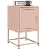 Image de Tables de chevet 2 pcs rose 36x39x60,5 cm acier, armoire, armoire latérale, support de téléphone, table de chevet 846449