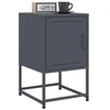 Image de Tables de chevet 2 pcs anthracite 36x39x60,5 cm acier, armoire, armoire latérale, support de téléphone, table de 846451