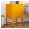 Image de Table de chevet jaune moutarde 36x39x60,5 cm acier, armoire, armoire latérale, support de téléphone, table de chevet 846452