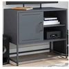 Image de Meuble TV anthracite 68x39x60,5 cm acier, support TV, buffet TV, meuble multimédia, banc TV, armoire hifi, centre de 846520