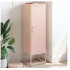 Image de Buffet haut rose 36x39x123 cm acier, buffet, placard, armoire latérale, armoire, armoire de rangement, armoire haute, 846525