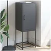 Image de Buffet haut anthracite 36x39x107 cm acier