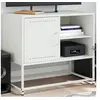 Image de Meuble TV vert olive 100,5x39x60,5 cm acier, support TV, buffet TV, meuble multimédia, banc TV, armoire hifi, centre 846546