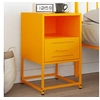 Image de Table de chevet jaune moutarde 36x39x60,5 cm acier