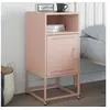 Image de Table de chevet rose 36x39x78 cm acier