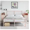 Image de Tables de chevet 2 pcs rose 36x39x78 cm acier, armoire, armoire latérale, meuble de chambre à coucher, table de 846569