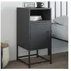 Image de Table de chevet anthracite 36x39x78 cm acier