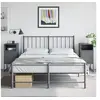 Image de Tables de chevet 2 pcs anthracite 36x39x78 cm acier, armoire, armoire latérale, meuble de chambre à coucher, table de 846571