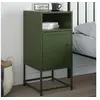 Image de Table de chevet vert olive 36x39x78 cm acier