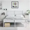 Image de Tables de chevet 2 pcs blanc 36x39x78 cm acier, armoire, armoire latérale, meuble de chambre à coucher, table de 846577