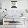 Image de Tables de chevet 2 pcs blanc 36x39x78 cm acier, armoire, armoire latérale, meuble de chambre à coucher, table de 846589