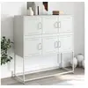 Image de Buffet, Armoire avec Porte, Placard avec Rangement, Organisateur de Salle de Séjour Salon Maison Intérieur, Blanc 846601