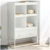 Image de Buffet Haut, Armoire avec Tiroirs et Compartiments, Meuble de Rangement, Organisateur de Salle de Séjour, Blanc 846607