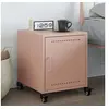 Image de Table de chevet rose 36x38,5x43,5 cm acier, armoire, armoire latérale, support de téléphone, table de chevet, 846616
