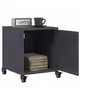 Image de Tables de chevet 2 pcs anthracite 36x39x43,5 cm acier, armoire, armoire latérale, support de téléphone, table de 846619