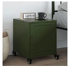 Image de Table de chevet vert olive 36x39x43,5 cm acier, armoire, meubles de chambre à coucher, support de téléphone, armoire 846622