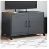 Image de Meuble TV, Armoire de Télévision avec Portes, Support Télé avec Rangement Salon Salle de Séjour, Anthracite 846640