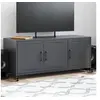 Image de Meuble TV, Armoire de Télévision avec Portes, Support Télé avec Rangement Salon Salle de Séjour, Anthracite 846646