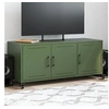 Image de Meuble TV, Armoire de Télévision avec Portes, Support Télé avec Rangement Salon Salle de Séjour, Vert Olive 846648