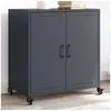Image de Buffet anthracite 68,5x39x72 cm acier