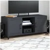 Image de Meuble TV, Armoire de Télévision avec Etagères, Support Télé avec Rangement Salon Salle de Séjour, Anthracite 846664