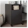 Image de Table de chevet noir 36x39x59 cm acier, armoire, meubles de chambre à coucher, support de téléphone, armoire 846716
