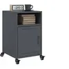Image de Tables de chevet 2 pcs anthracite 36x39x59 cm acier, armoire, meubles de chambre à coucher, support de téléphone, 846721