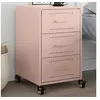 Image de Table de chevet rose 36x39x59 cm acier 846729
