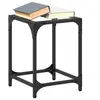 Image de Tables basses avec dessus en verre transparent 2 pcs acier, table d'appoint, table de salon, table à thé, bout de 845951