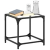 Image de Tables basses avec dessus en verre transparent 2 pcs acier, table d'appoint, table de salon, table à thé, bout de 845959