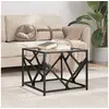 Image de Table basse avec dessus en verre transparent 50x50x41 cm acier, table d'appoint, table de salon, table à thé, bout de 845992