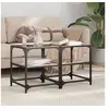 Image de Tables basses avec dessus en verre noir 2 pcs 40x40x45 cm acier, table d'appoint, table de salon, table à thé, bout 846005