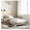 Image de Cadre de lit avec tête de lit 90x200 cm bois de pin massif, lit, meuble de chambre à coucher, lit en bois, lit 3281550