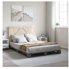Image de Cadre de lit avec tête de lit gris 140x200 cm bois pin massif, lit, meuble de chambre à coucher, lit en bois, lit 3281564