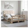 Image de Cadre de lit avec tête de lit 160x200 cm bois de pin massif, lit, mobilier de chambre à coucher, lit en bois, lit 3281577