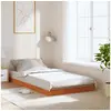 Image de Cadre de lit sans matelas cire marron 90x200 cm bois pin massif