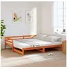 Image de Lit de jour et lit gigogne sans matelas 90x190 cm bois massif