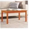 Image de Table basse cire marron 80x50x40 cm bois massif de pin 847176