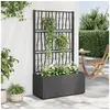 Image de Jardinière avec Treillis, Lit Surélevé, Bac à Fleurs, Pot de Plantes, Boîte à Fleurs Jardin Patio Terrasse Extérieur, 368780