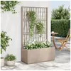 Image de Jardinière avec Treillis, Lit Surélevé, Bac à Fleurs, Pot de Plantes, Boîte à Fleurs Jardin Patio Terrasse Extérieur, 368781
